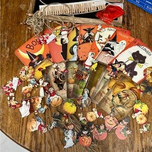 Vintage Style Halloween & Thanksgiving Ephemera Collection